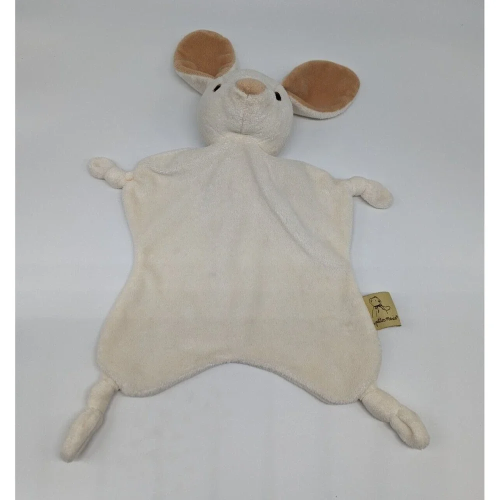 Les‎ Petites Marie Reynaud Lovey Bunny Baby Security Blanket Plush Knotted Nubby